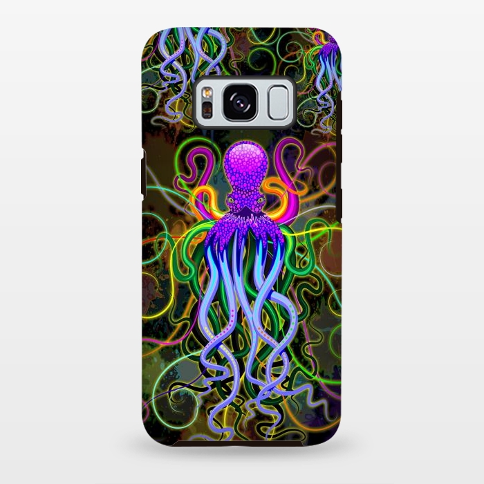 Galaxy S8 plus StrongFit Octopus Psychedelic Luminescence by BluedarkArt