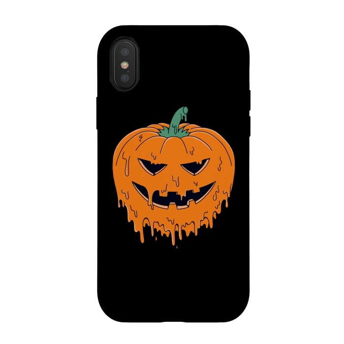 iPhone Xs / X StrongFit Melted Pumpkin by Coffee Man
