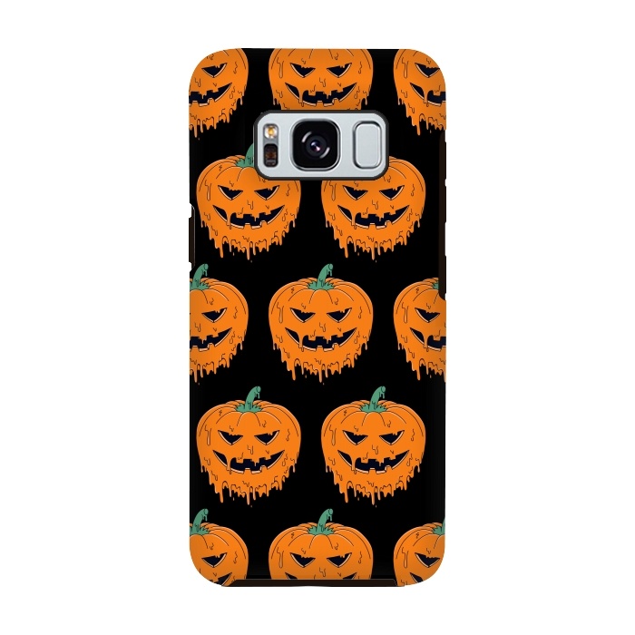 Galaxy S8 StrongFit Melted Pumpkin Pattern by Coffee Man