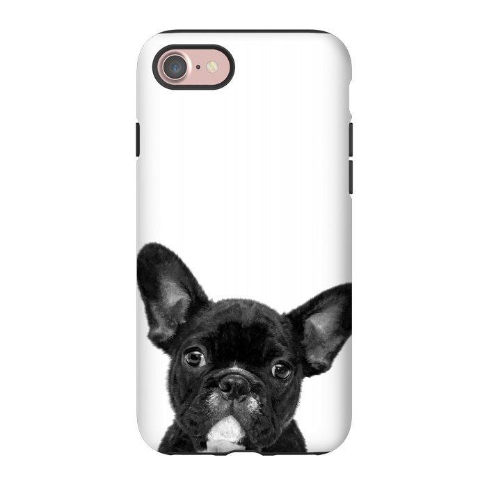 iPhone 7 StrongFit Black and White French Bulldog by Alemi