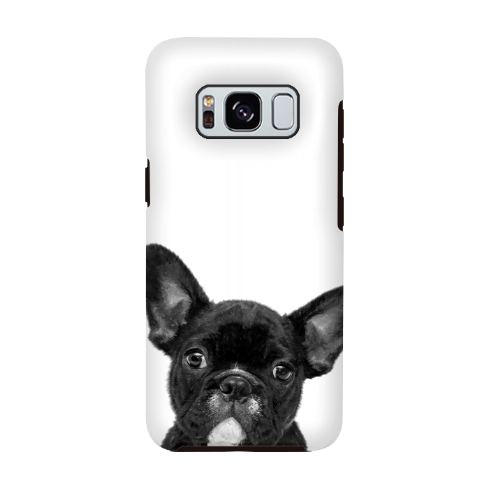 Galaxy S8 StrongFit Black and White French Bulldog by Alemi