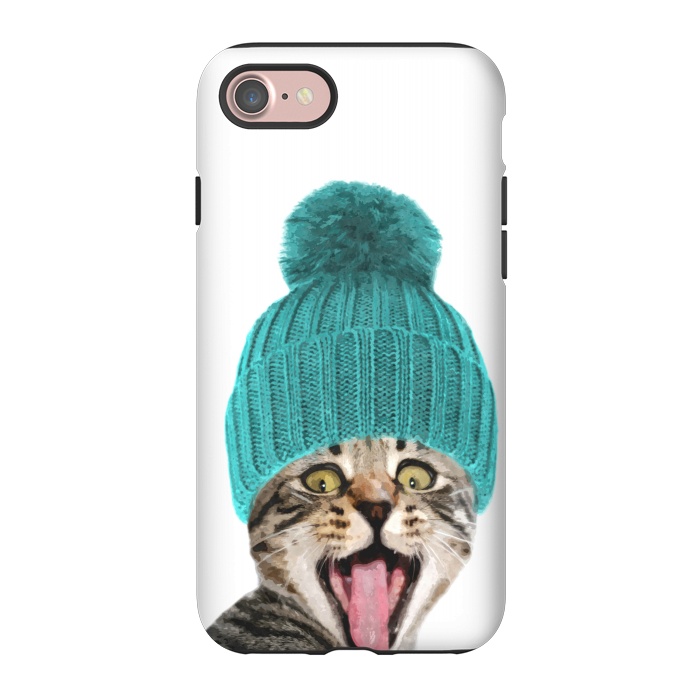 iPhone 7 StrongFit Cat with Hat Portrait by Alemi