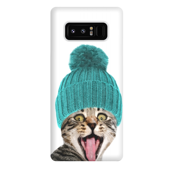 Galaxy Note 8 StrongFit Cat with Hat Portrait by Alemi