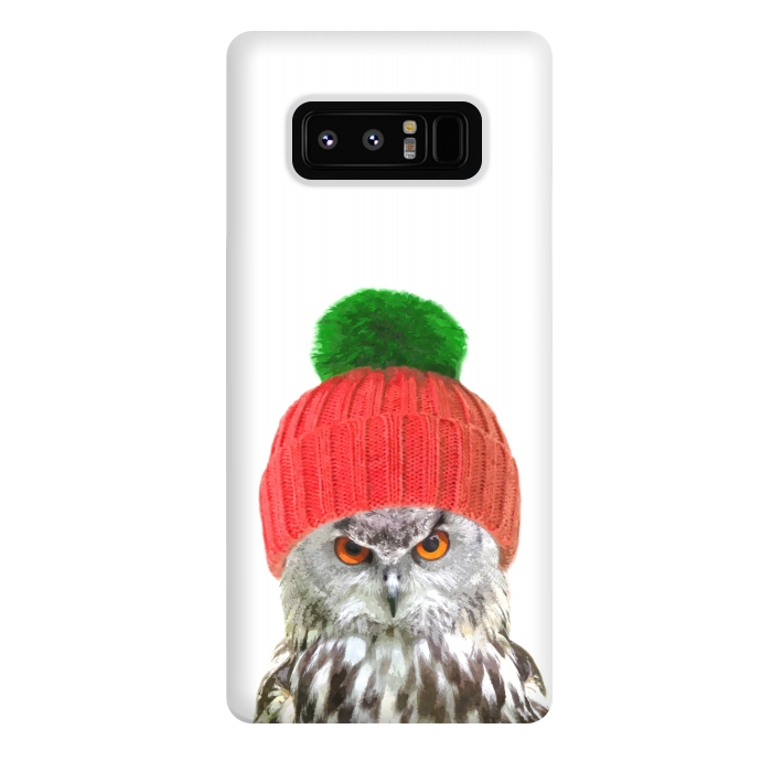 Galaxy Note 8 StrongFit Funny Owl Portrait by Alemi