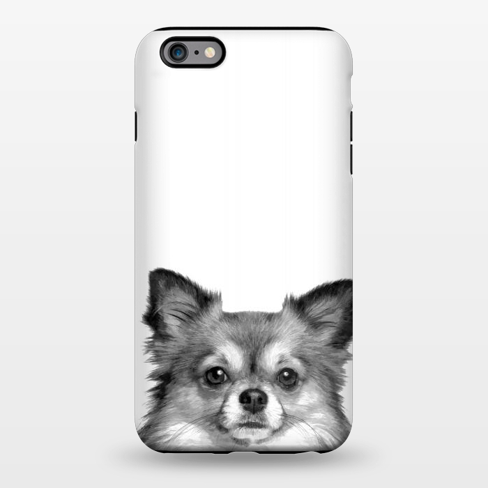 iPhone 6/6s plus StrongFit Black and White Chihuahua Portrait by Alemi