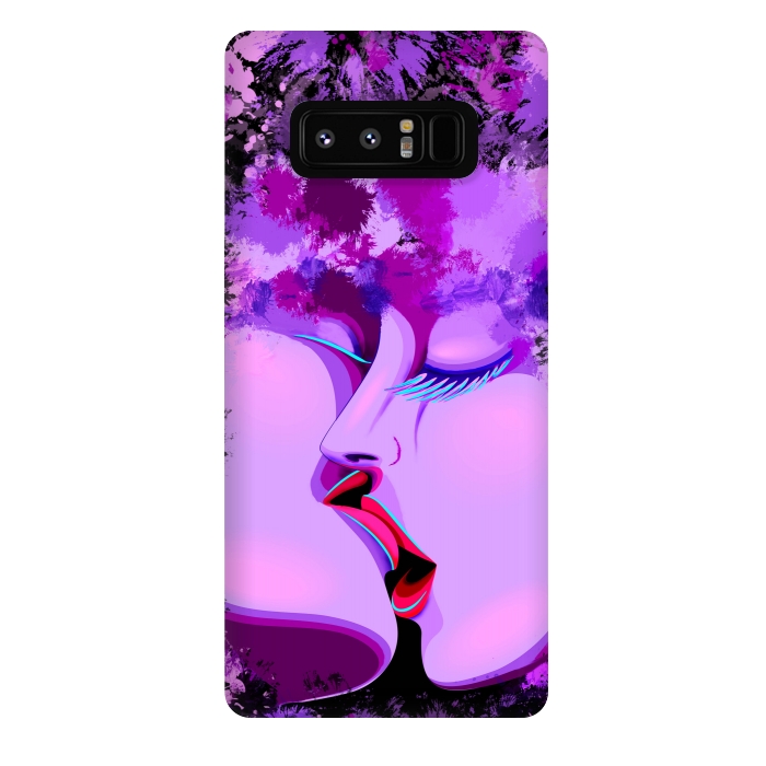 Galaxy Note 8 StrongFit Lovers Kiss Ultraviolet Love Romance   by BluedarkArt
