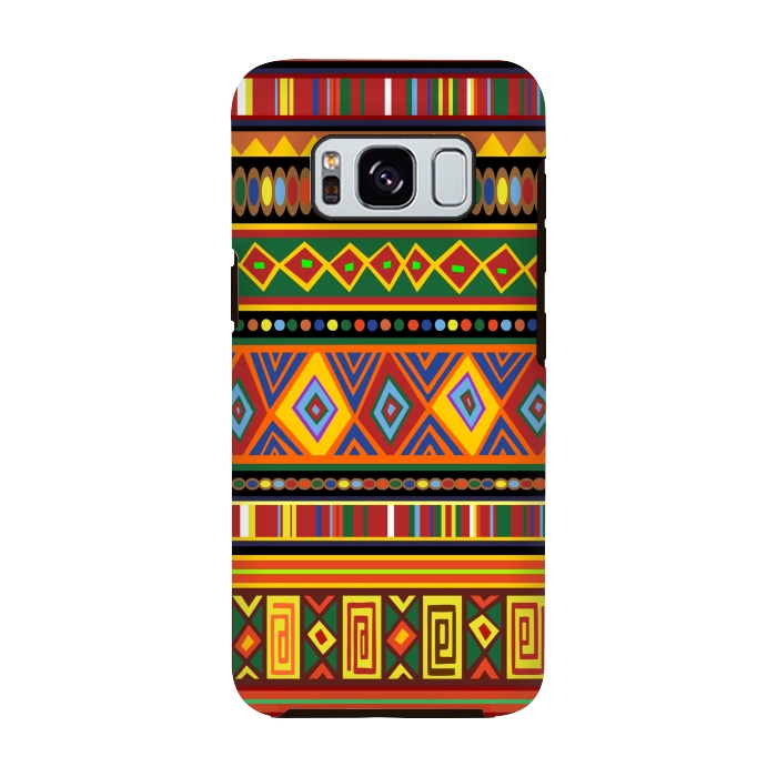 Galaxy S8 StrongFit Ethnic Colorful Pattern Africa Art by BluedarkArt