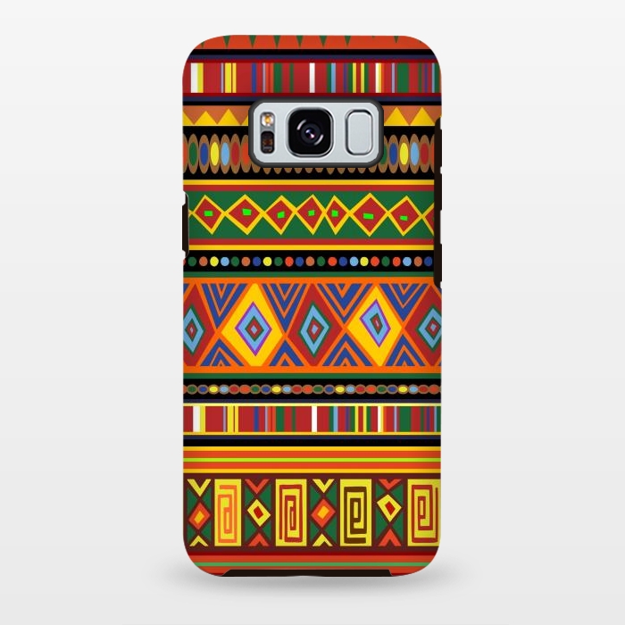 Galaxy S8 plus StrongFit Ethnic Colorful Pattern Africa Art by BluedarkArt