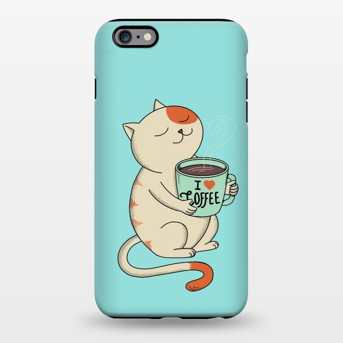 iPhone 6/6s plus StrongFit Cat and Coffee by Coffee Man