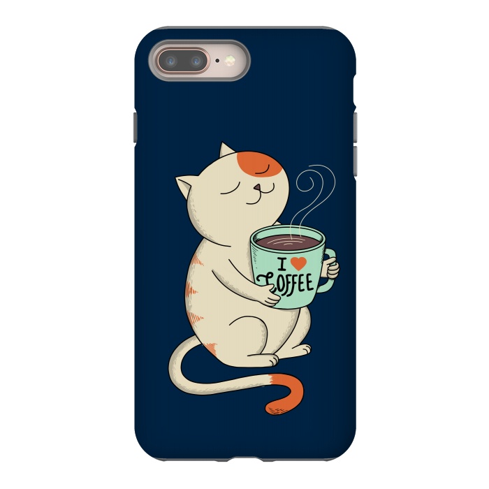 iPhone 7 plus StrongFit Cat and Coffee 2 by Coffee Man