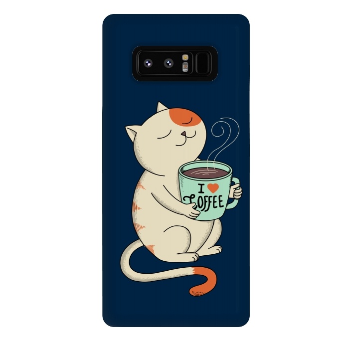Galaxy Note 8 StrongFit Cat and Coffee 2 by Coffee Man