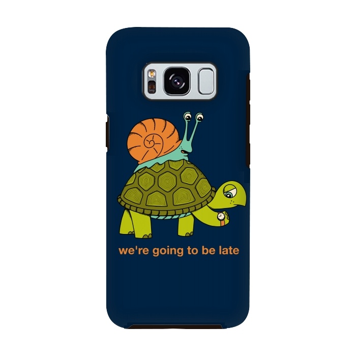 Galaxy S8 StrongFit Turtle and Snail by Coffee Man