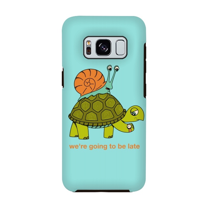 Galaxy S8 StrongFit Turtle and Snail-2 by Coffee Man