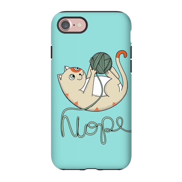 iPhone 7 StrongFit Cat nope 2 by Coffee Man