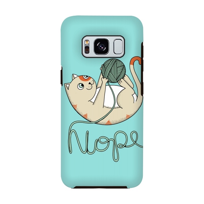 Galaxy S8 StrongFit Cat nope 2 by Coffee Man