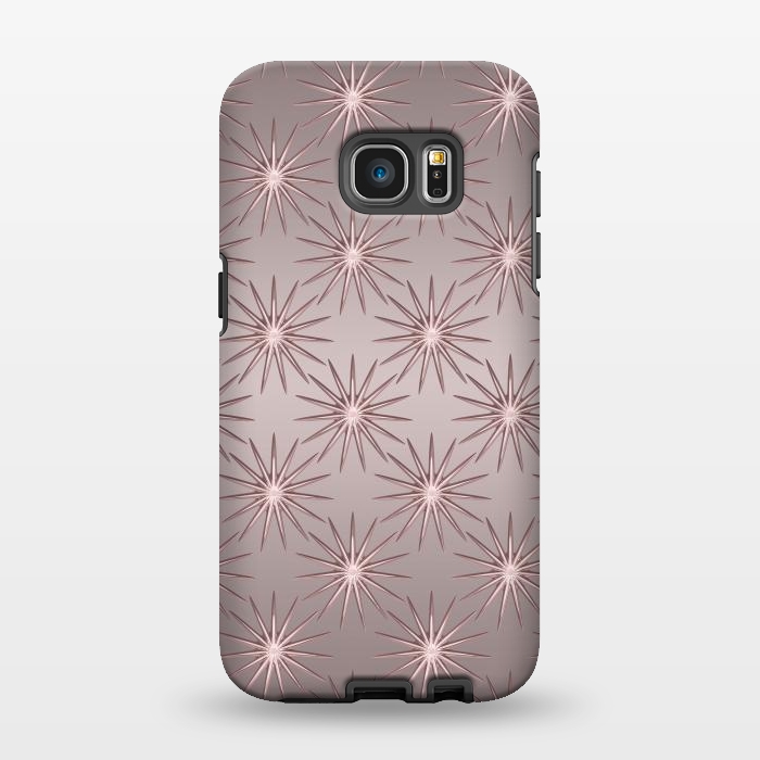 Galaxy S7 EDGE StrongFit Shimmering Rose Gold Sun  by Andrea Haase