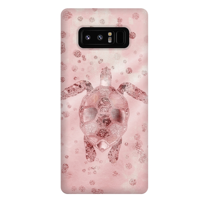 Galaxy Note 8 StrongFit Glamorous Sea Turtle by Andrea Haase