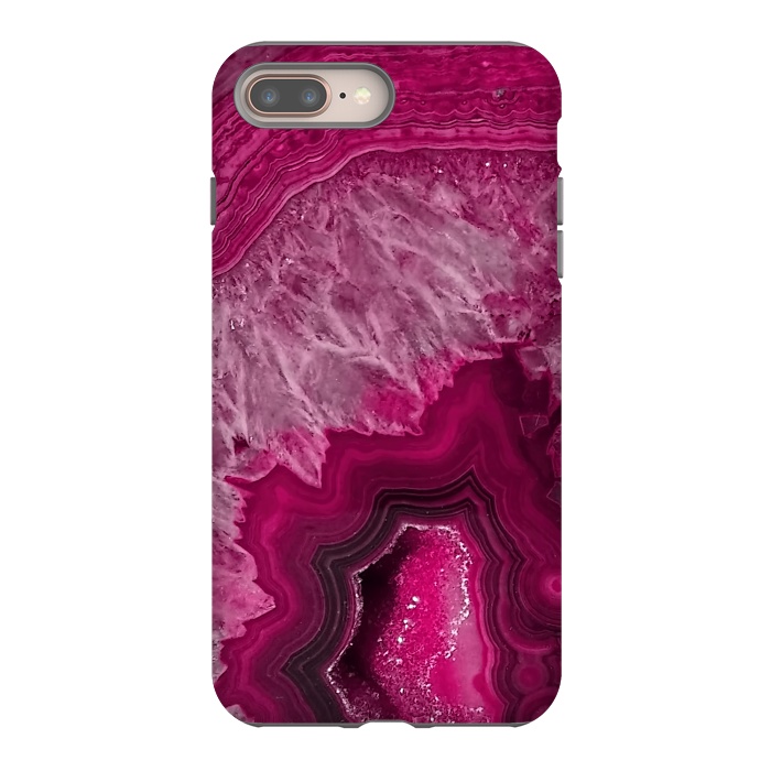 iPhone 7 plus StrongFit Pink Agate by  Utart