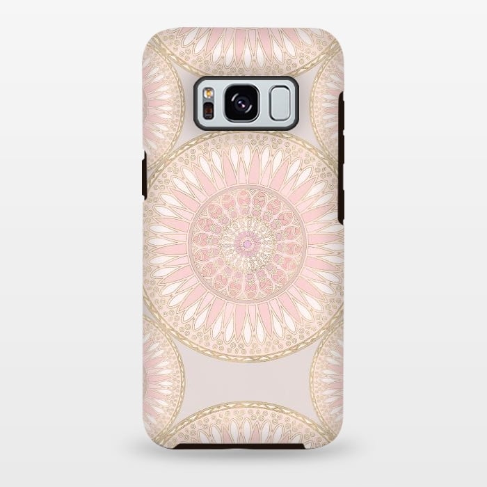 Galaxy S8 plus StrongFit Golden Touch Mandala Pattern by Andrea Haase