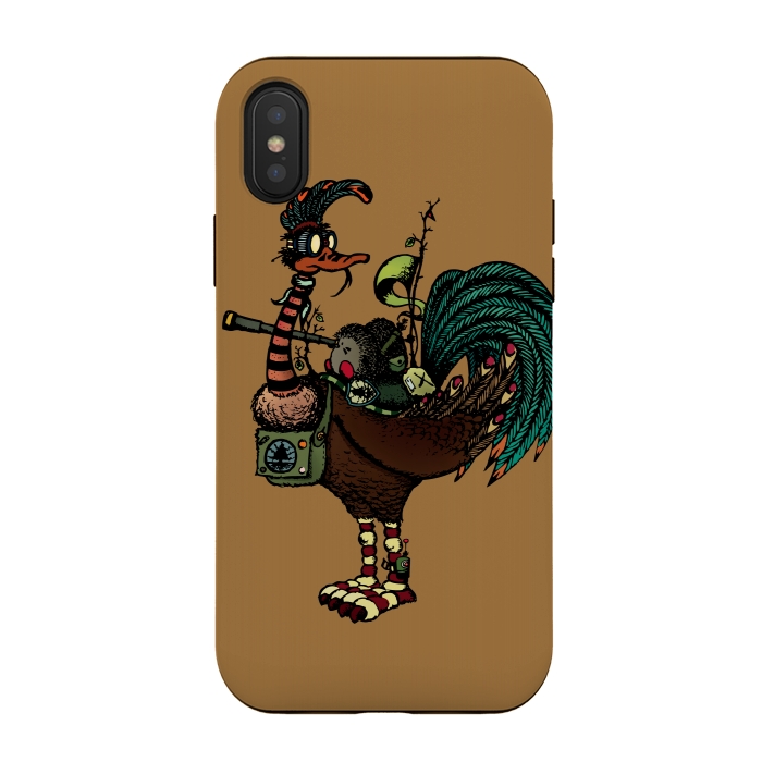 iPhone Xs / X StrongFit NATURE WARRIORS - SCOUTS - COLOR V by Mangulica