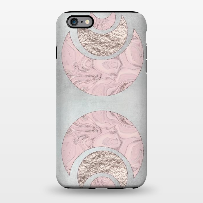 iPhone 6/6s plus StrongFit Marble Rose Gold Half Moon by Andrea Haase