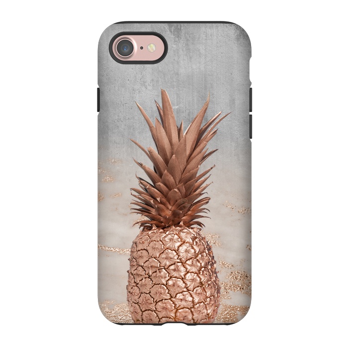 iPhone 7 StrongFit Rose Gold Pineapple and Marble by  Utart