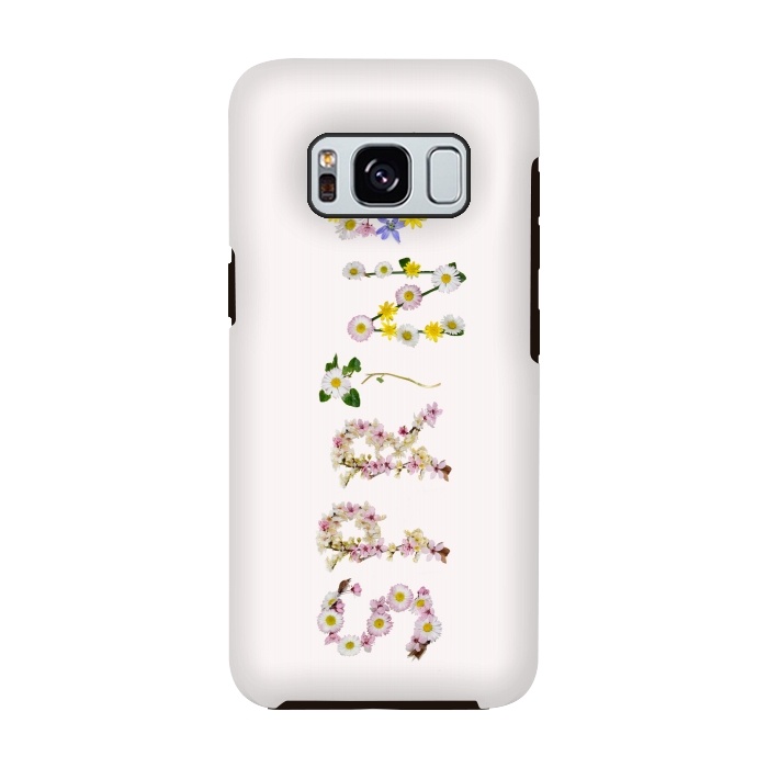Galaxy S8 StrongFit Spring - Flower Typography  by  Utart