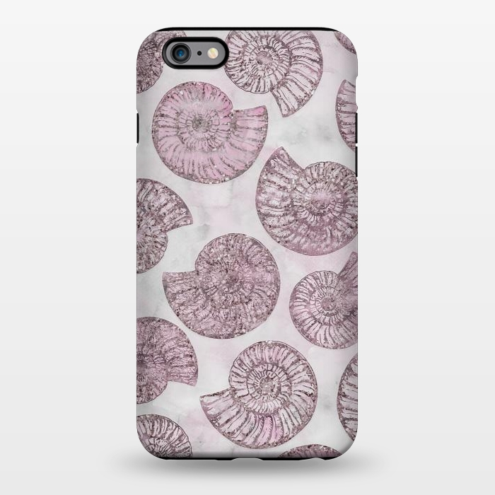 iPhone 6/6s plus StrongFit Soft Pink Fossils  by Andrea Haase