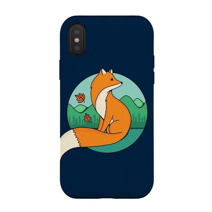 iPhone Xs / X StrongFit Fox 2 by Coffee Man