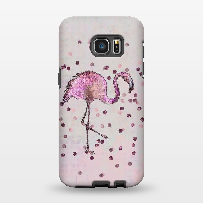 Galaxy S7 EDGE StrongFit Glamorous Flamingo by Andrea Haase