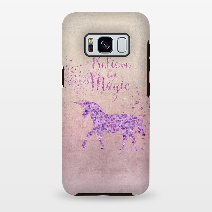 Galaxy S8 plus StrongFit Unicorn Believe In Magic by Andrea Haase