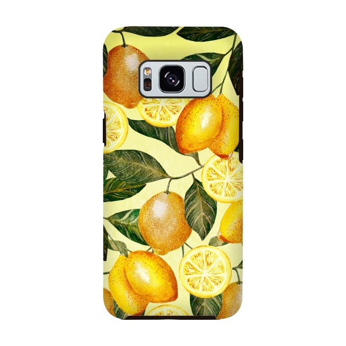 Galaxy S8 StrongFit Lemon Pattern by  Utart