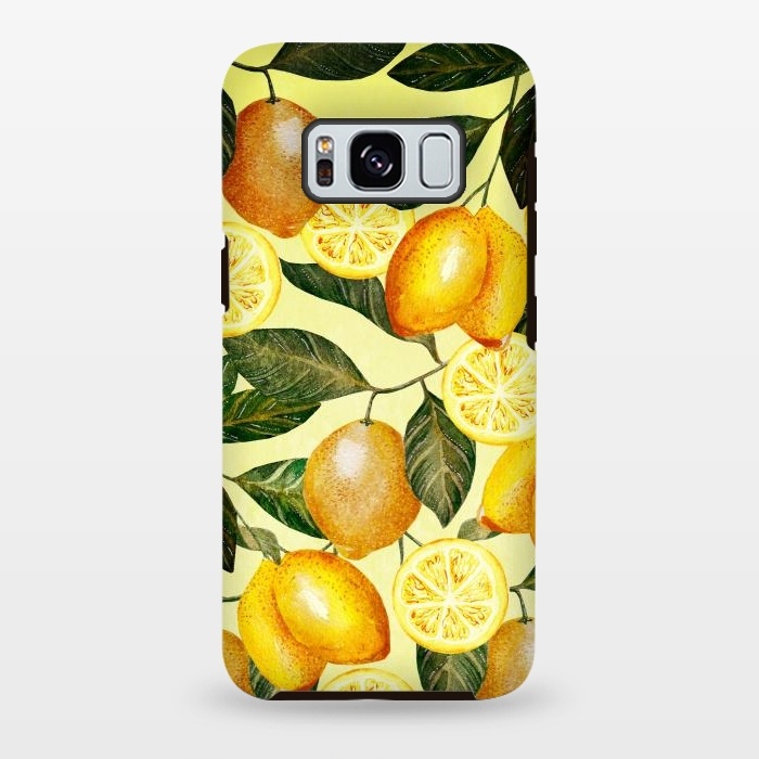 Galaxy S8 plus StrongFit Lemon Pattern by  Utart