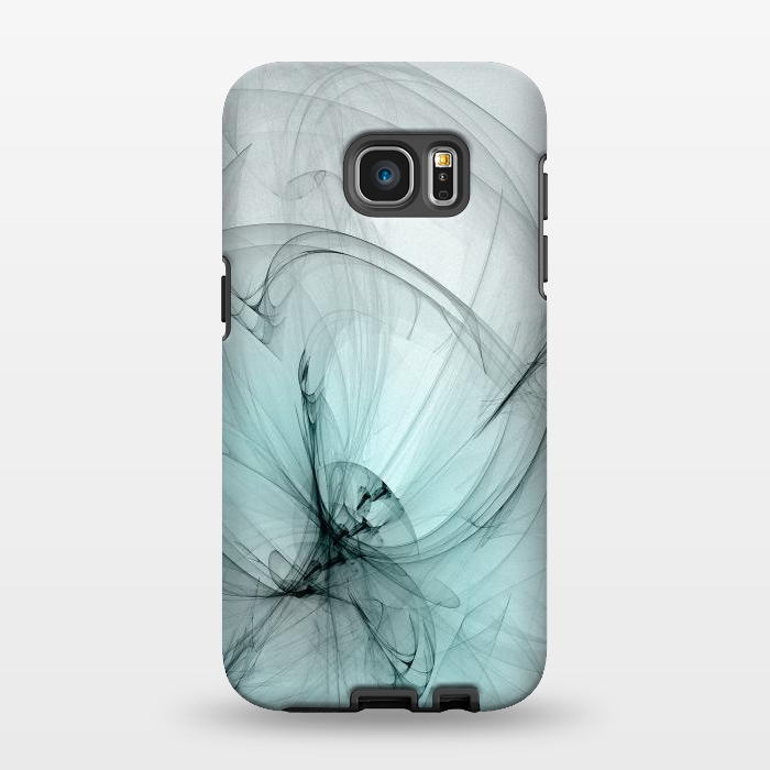 Galaxy S7 EDGE StrongFit Magic Turquoise Fractal by Andrea Haase