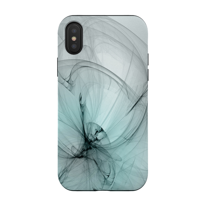 iPhone Xs / X StrongFit Magic Turquoise Fractal by Andrea Haase
