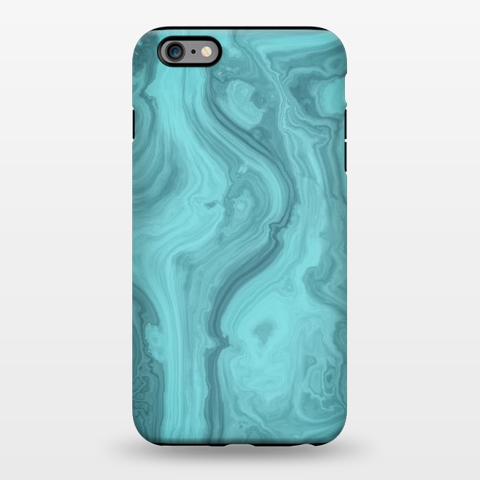 iPhone 6/6s plus StrongFit Turquoise Marble 2 by Andrea Haase