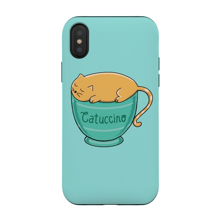 iPhone Xs / X StrongFit Cattuccino by Coffee Man