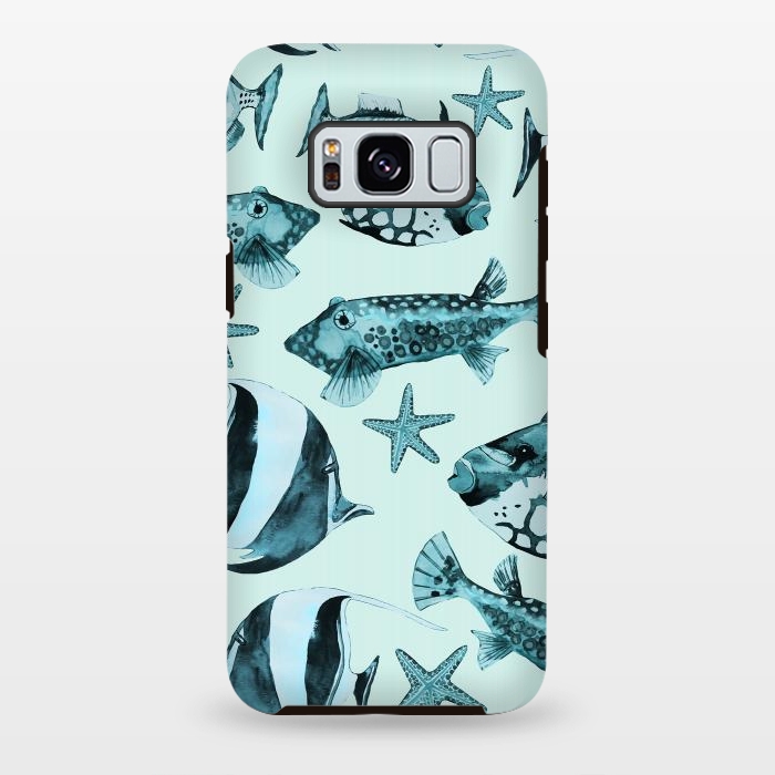 Galaxy S8 plus StrongFit Watercolor Fish by Andrea Haase