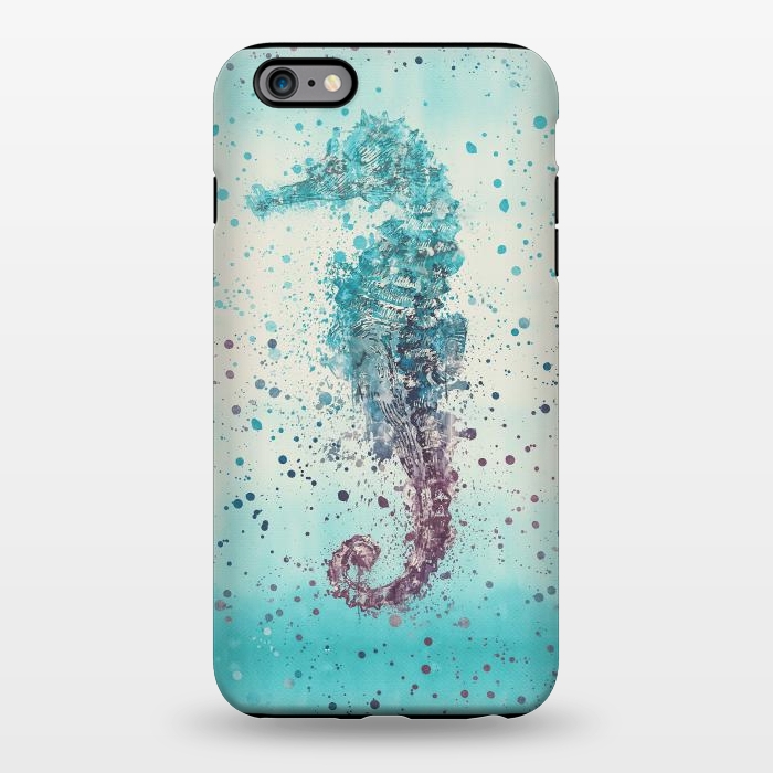 iPhone 6/6s plus StrongFit Seahorse Watercolor Art by Andrea Haase