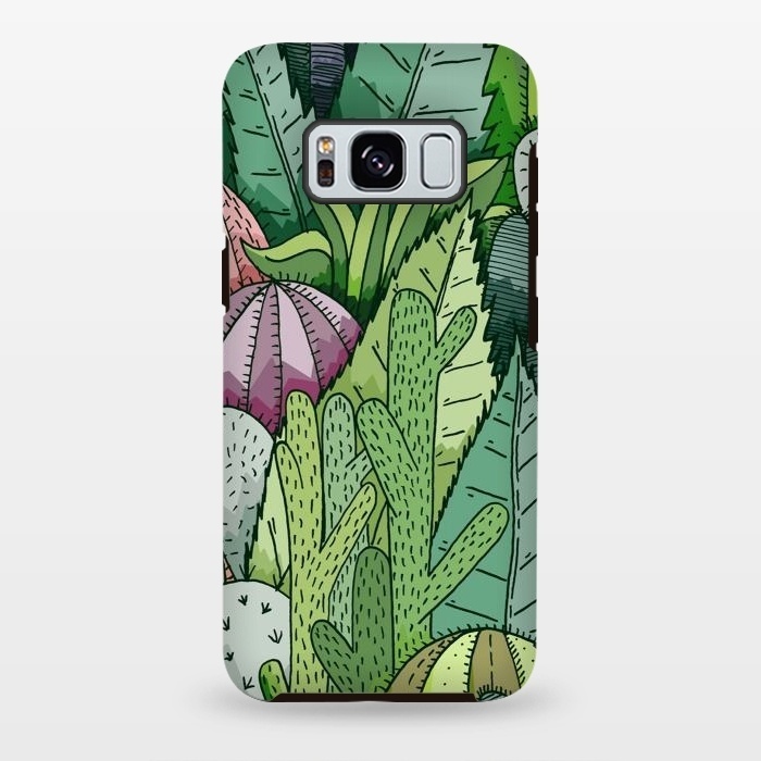 Galaxy S8 plus StrongFit Cactus Garden by Steve Wade (Swade)