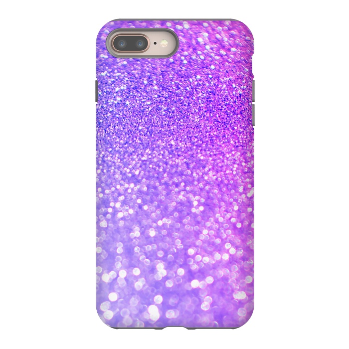 iPhone 7 plus StrongFit Purple Pink Glitter Dream by  Utart