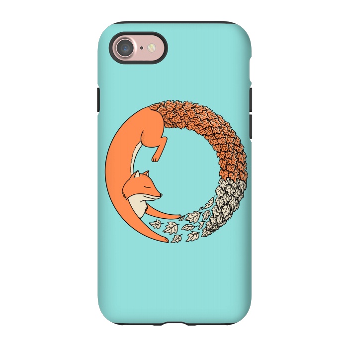 iPhone 7 StrongFit Fox Circle by Coffee Man