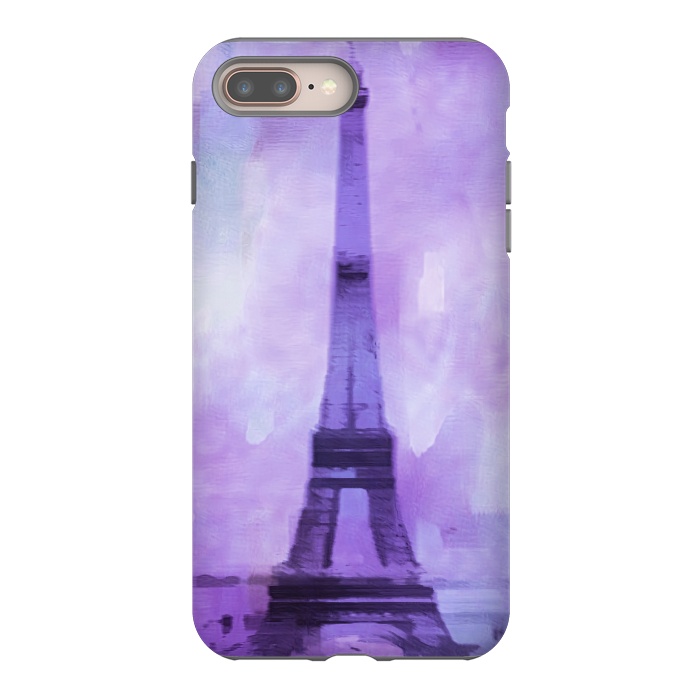 iPhone 7 plus StrongFit Purple Paris Watercolor  by Andrea Haase