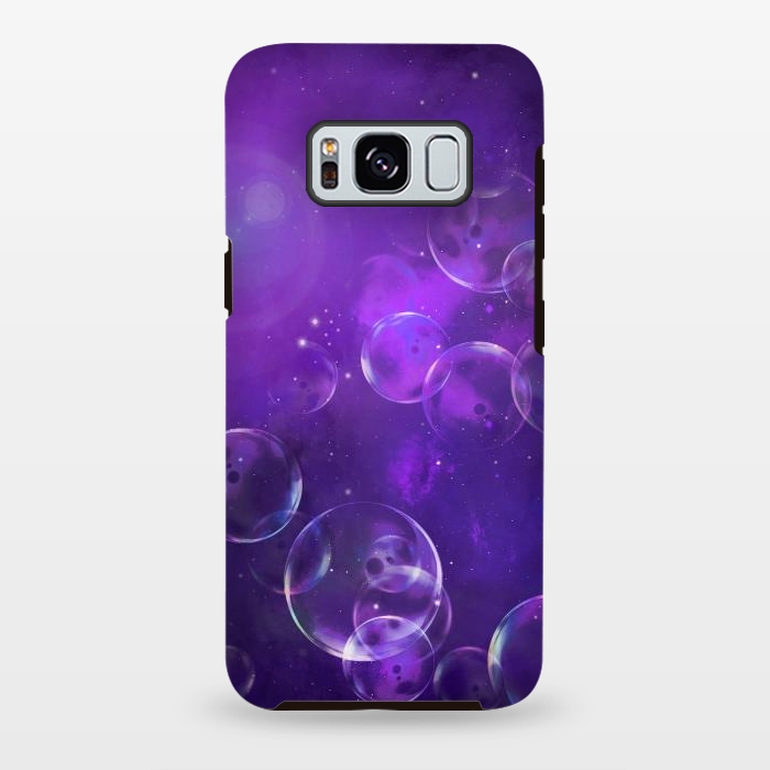 Galaxy S8 plus StrongFit Surreal Purple Bubbles by Andrea Haase