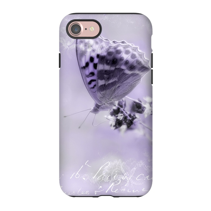iPhone 7 StrongFit Purple Butterfly by Andrea Haase