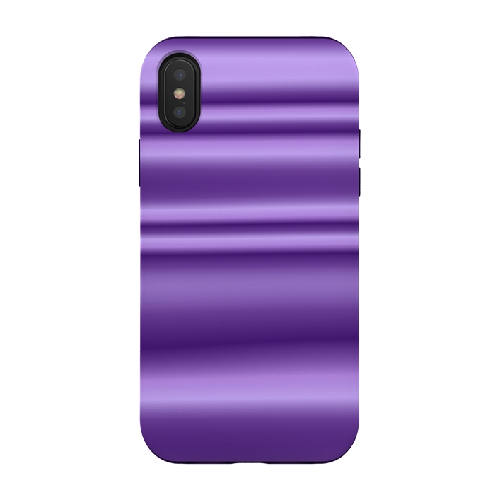iPhone Xs / X StrongFit Shiny Purple by Andrea Haase