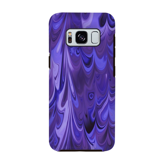 Galaxy S8 StrongFit Purple Faux Marble 2 by Andrea Haase