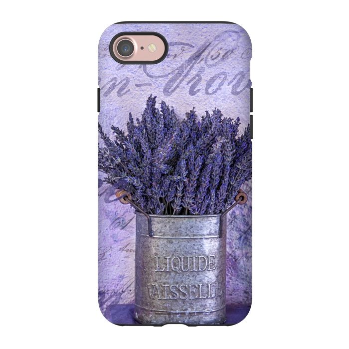 iPhone 7 StrongFit Lavender Bouquet In Tin Can by Andrea Haase