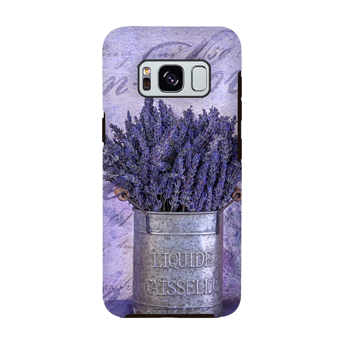 Galaxy S8 StrongFit Lavender Bouquet In Tin Can by Andrea Haase
