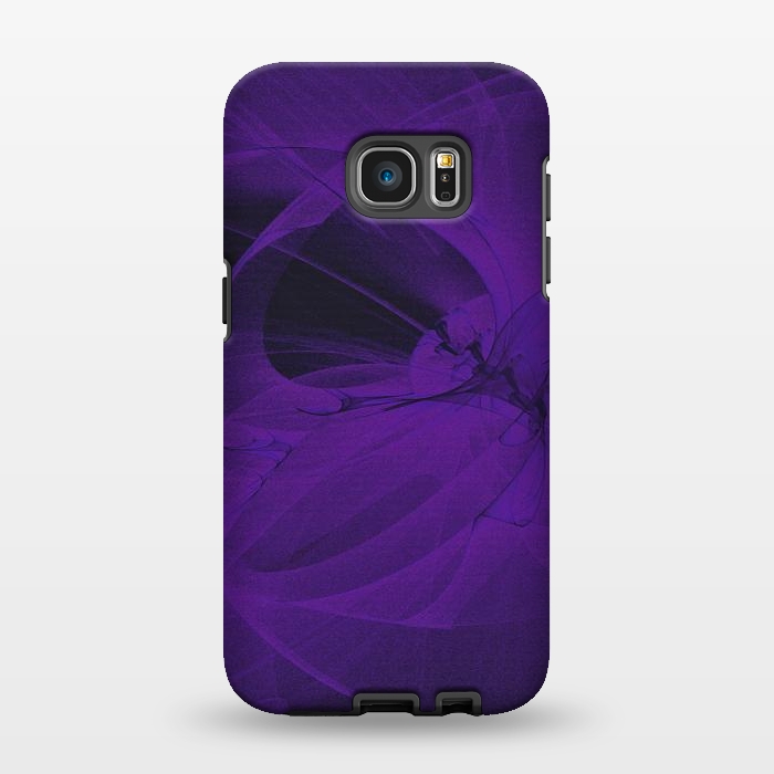 Galaxy S7 EDGE StrongFit Purple Fractals by Andrea Haase